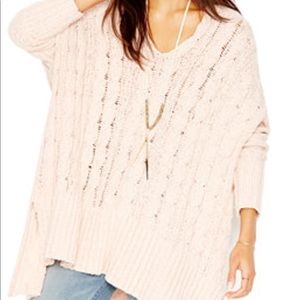 Free people cable knit sweater